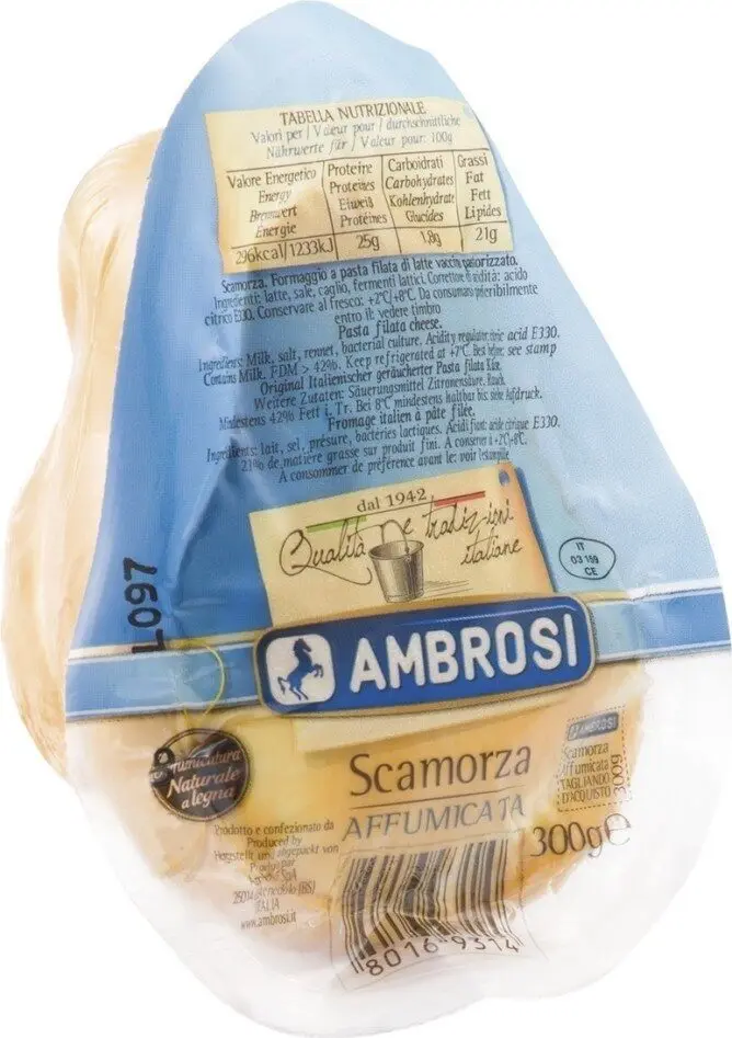 Mozzarella wędzona Scamorza 300g - Ambrosi