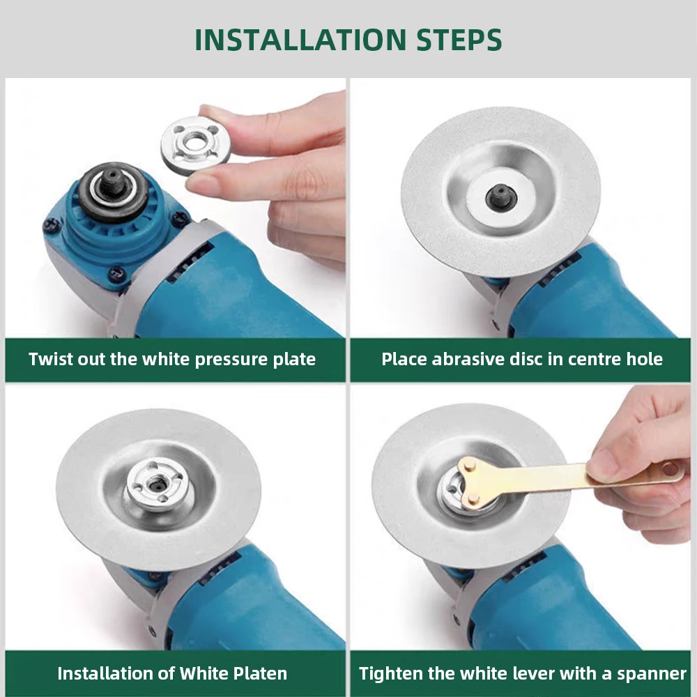 1PC เพชรแก้วบดใบมีดกระเบื้องบดและขัดแผ่นตัดใบมีดเครื่องบดมุมมีดครัวกรรไกร Sharpener