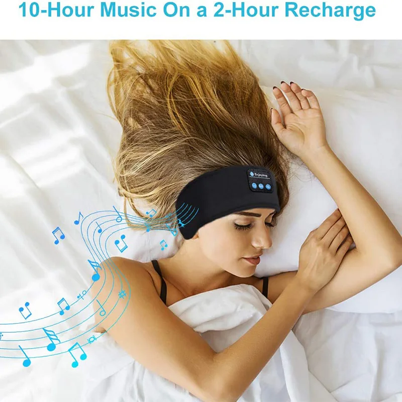 Auriculares inalámbricos Bluetooth originales, diadema deportiva para dormir, auriculares 5,0, máscara para ojos, auriculares inalámbricos Bluetooth