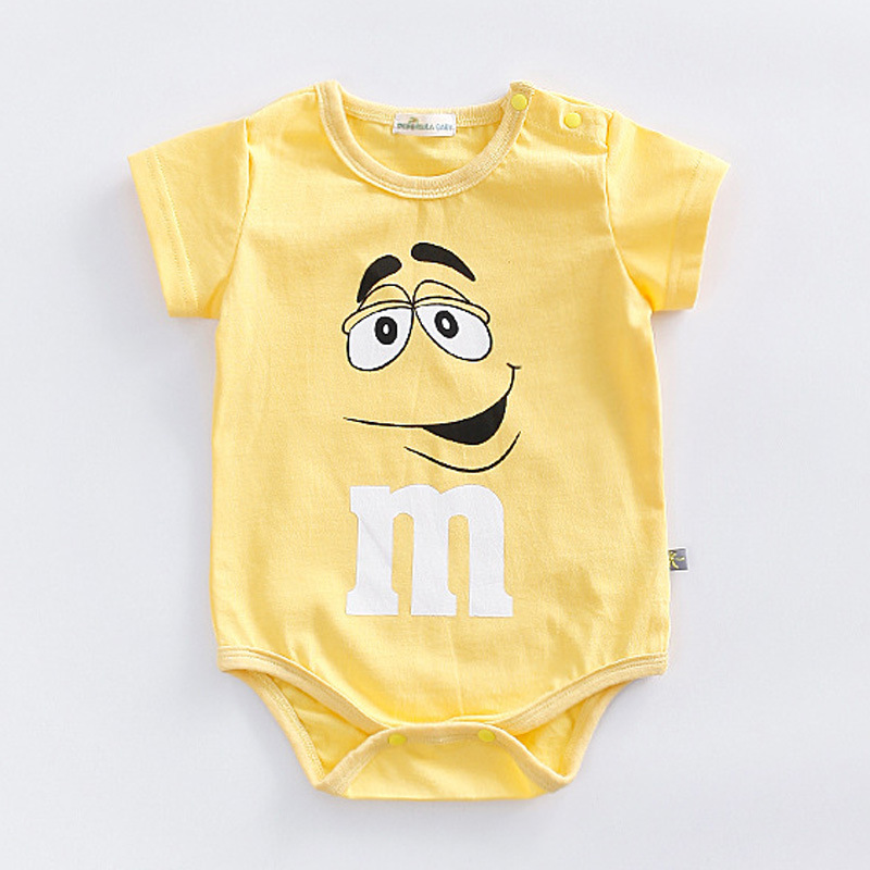 0-24month Baby Clothes Summer Short-sleeved Triangle Climbing Clothes Romper Toddler Costume Cotton Bodysuits Infant Jumpsuit