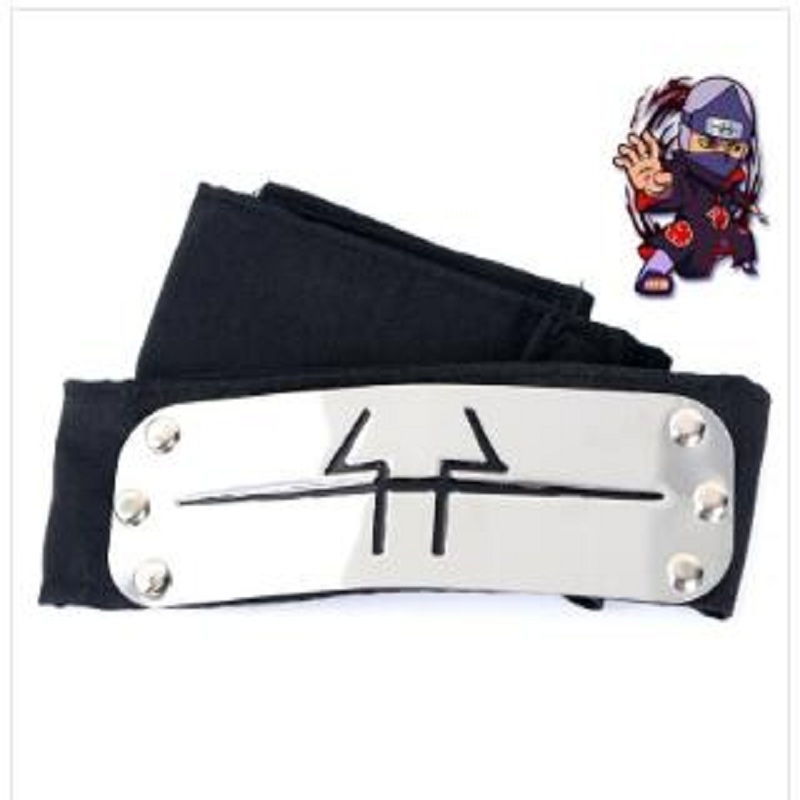 Anime Cosplay opaska na głowę buntuwista opaska na głowę straż Akatsuki rekwizyty Uchiha Ninja wojownik pas nakrycia głowy rekwizyty akcesoria