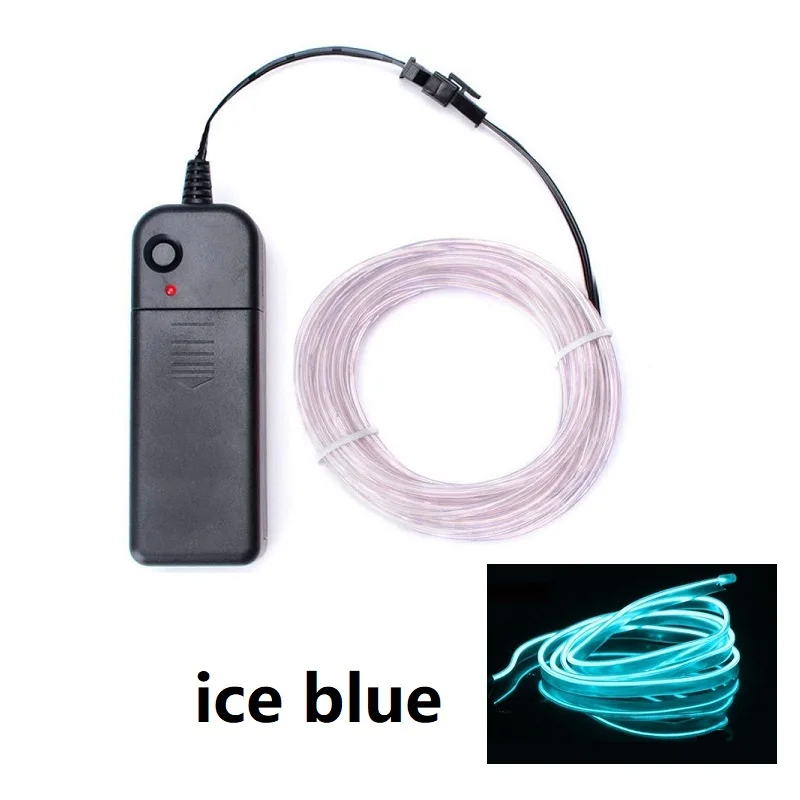 Linh Hoạt Đèn Neon 1M/3M/5M Dây EL Led Neon Vũ Đảng Bầu Không Khí Trang Trí Đèn ropeTube Chống Nước Nhiều Màu Dây Đèn Led 3V