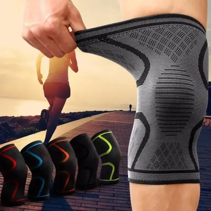 Kniebandage, Knie-Kompressionsmanschette für Knieschmerzen, Laufen, Gewichtheben, Kniebandagen, Unterstützung, atmungsaktiv, für Arthritis, Sport, Fitnessstudio