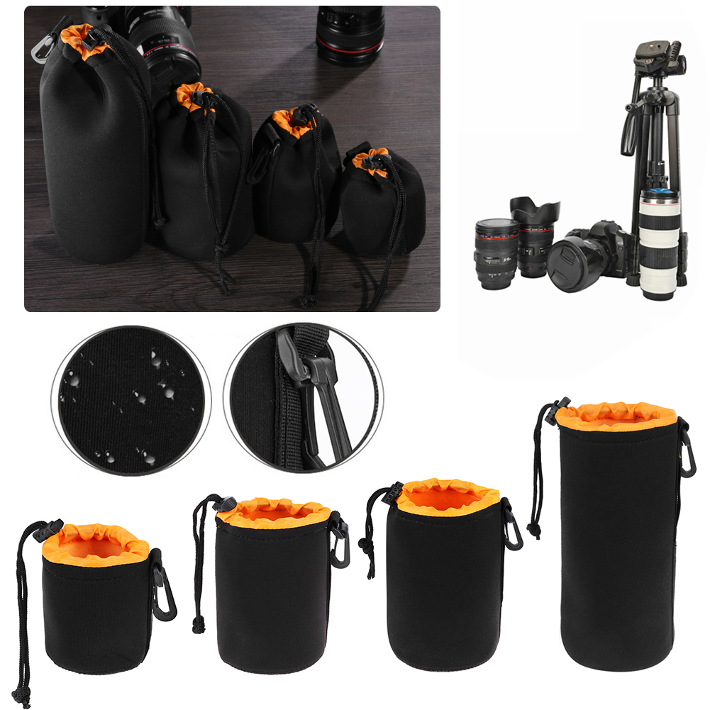 Neoprene impermeável Soft Video Camera Lens Pouch Bag, Case para Canon, Sony, Câmera SLR mais digital