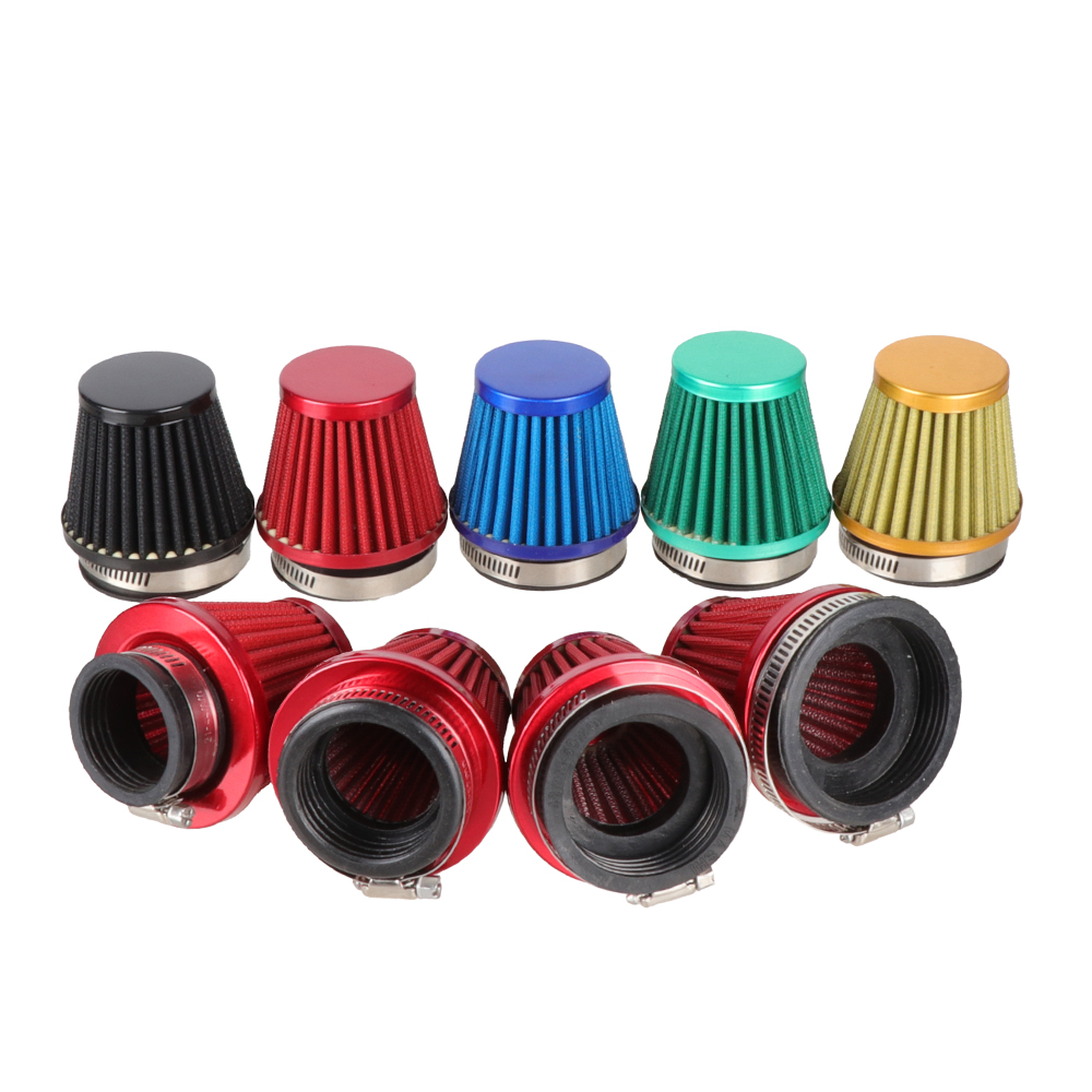 Kit de indução para limpeza de filtro de ar de moto, 38mm 45mm 50mm 60mm para 110cc 125cc 150cc 250cc 450cc motocicleta atv motor de dirt bike