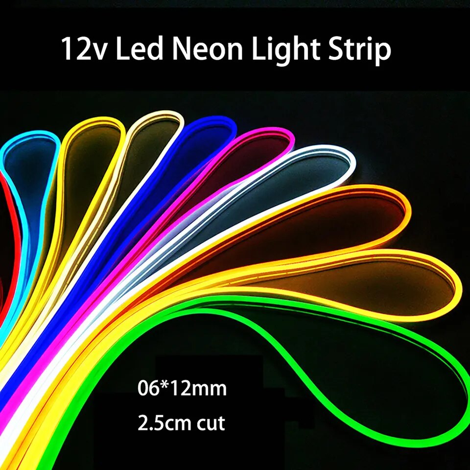 Bande Lumineuse Néon LED Flexible en Silicone, 2835, 5m, 600 Lumières, Linéaire Intégré, pour Extérieur, Chambre à Coucher