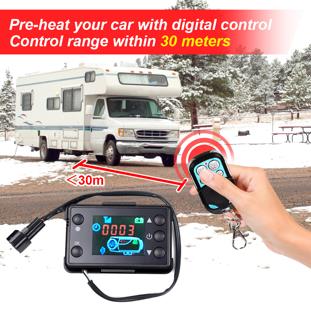 12V 5KW 制御ボードマザーボード液晶モニタースイッチ + リモコン車の空気ディーゼルパーキングヒーター車のヒーターアクセサリー