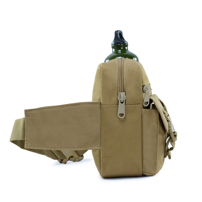 Riñonera pequeña Luya para deportes al aire libre, impermeable, para correr, hervidor de teléfono móvil multifuncional para hombre, riñonera de camuflaje