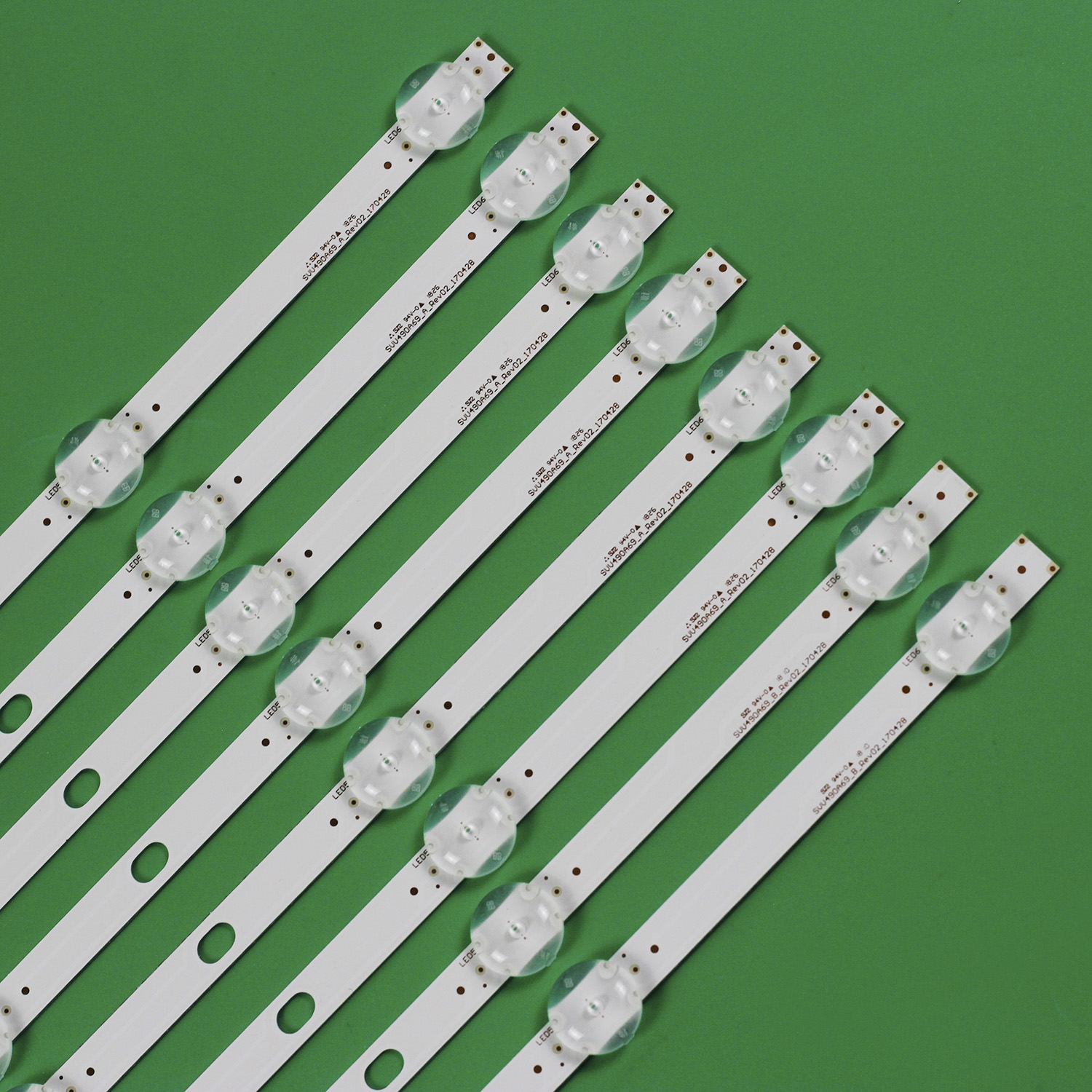LED Backlight Strip For JVC LT-49C890 LC490DUY SH A1 VES490QNYS-2D-N01 SVV490A69_A SVV490A69_B_REV02_170428 30092638 30092639