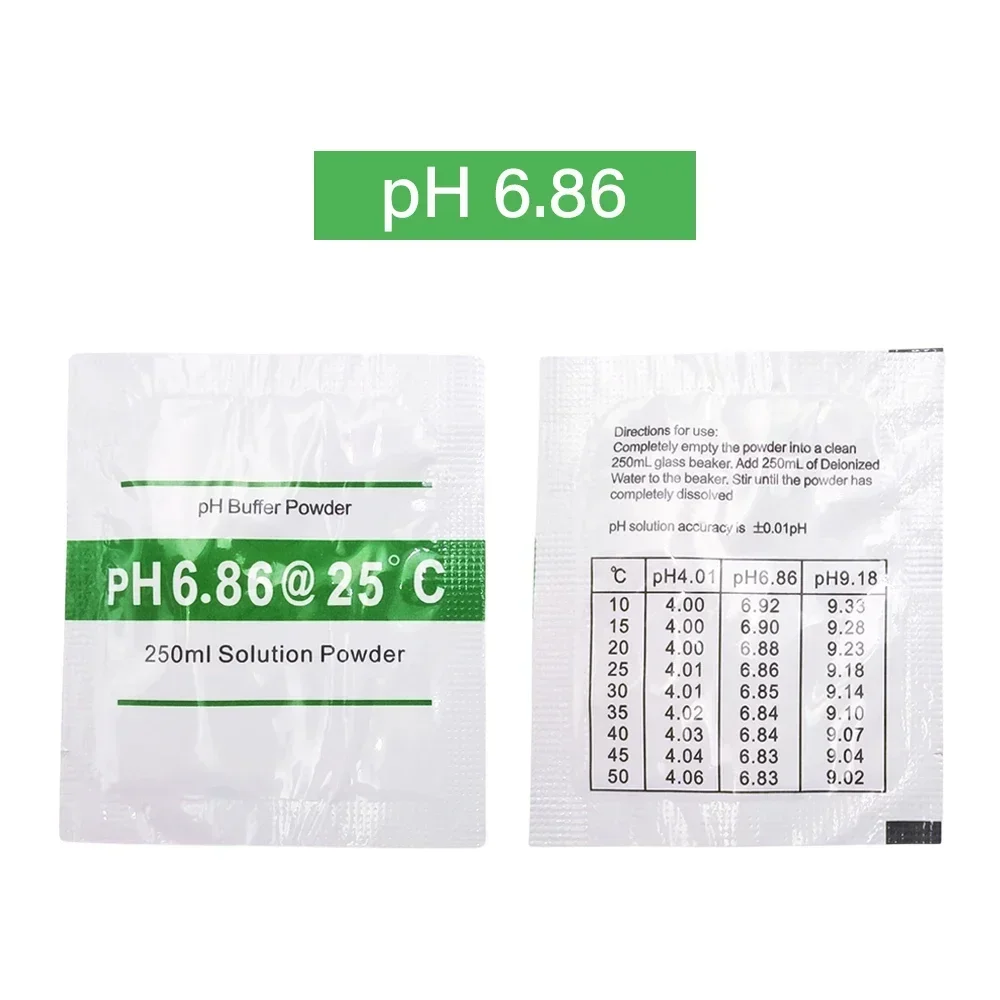 3/6/15 Chiếc PH 4.00 6.86 9.18 Giải Pháp Hiệu Chuẩn Bộ Đệm Bột Độ Chính Xác 0.01PH Cho PH Máy Đồng Hồ kỹ Thuật Số Đo