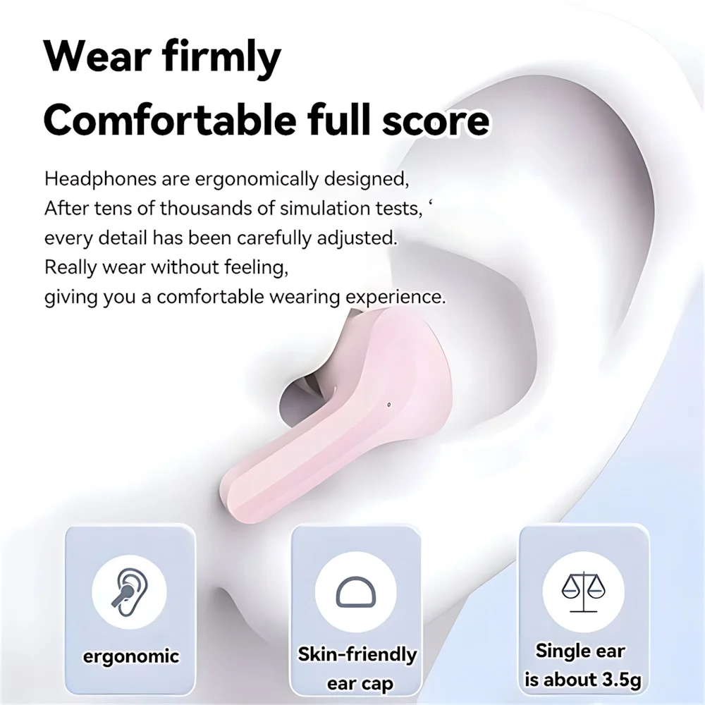 Auricolare Bluetooth wireless vero design trasparente con display digitale a LED Auricolari TWS con suono stereo per lavoro sportivo-Air 31