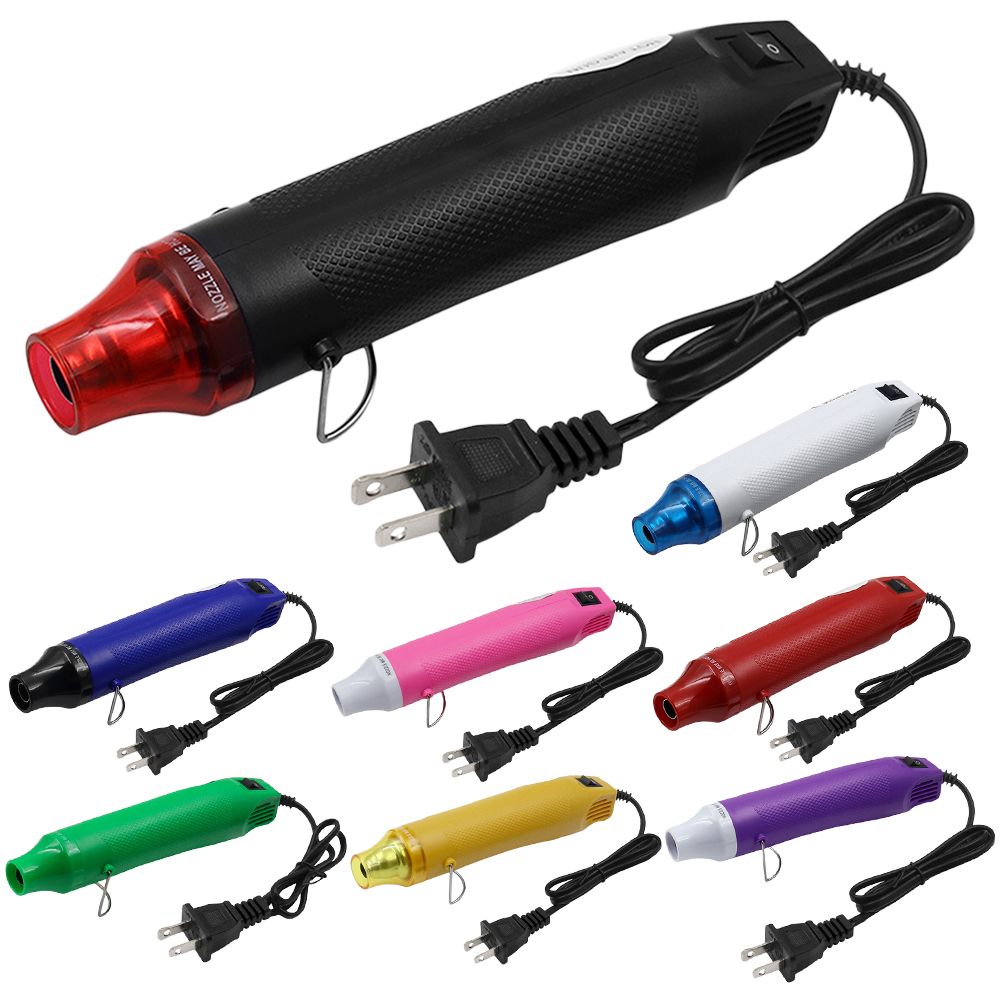 Elektrisch Heteluchtpistool Snelle Warmte 300W Mini Handheld Heteluchtpistool US Plug 110V Power Hete Droger voor DIY Craft Embossing Krimpfolie