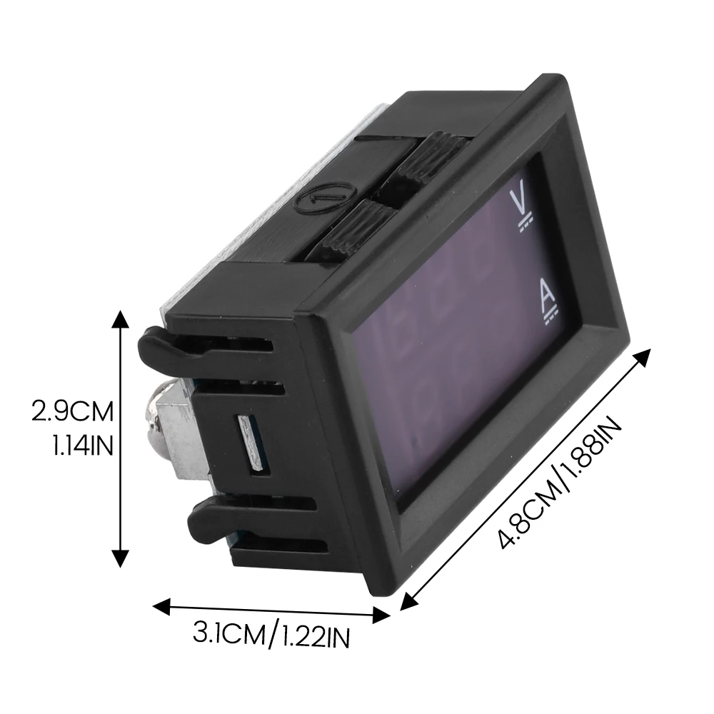DC4.5-30V 30a 50a mini digital volt￭metro amper￭metro 3 bits 0,28 "dual LED voltaje medidor de corriente Volt detector probador incorporado shunt