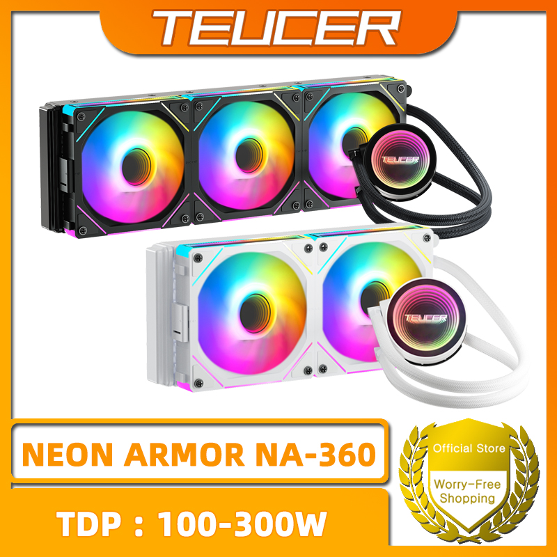 Teucer NA-360 pc radiador de refrigeração água x99 placa-mãe cpu refrigerador líquido para intel lga 2011 1700 1200 1155 amd am4 am5