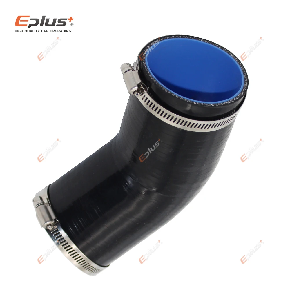 EPLUS Đa Năng Silicone Lửng Ống 45 Độ Kết Nối Ô Tô Intercooler Turbo Lượng Ống Nối Đen Nhiều Kích Thước
