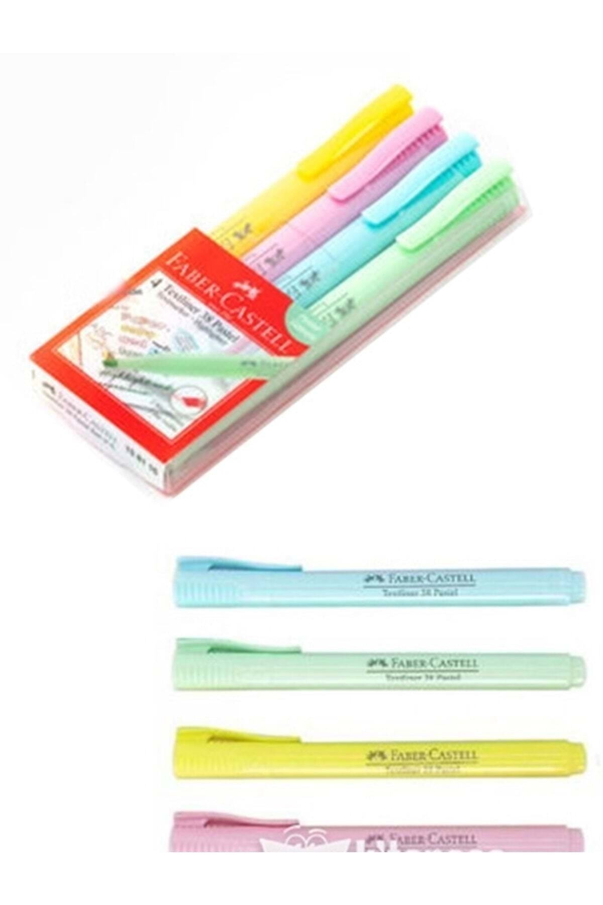 Textliner Highlighter Pastel 4'lü Alat Tulis Buku Catatan Pensil Penghapus Bahan Berkualitas Sekolah Menengah Atas Universitas