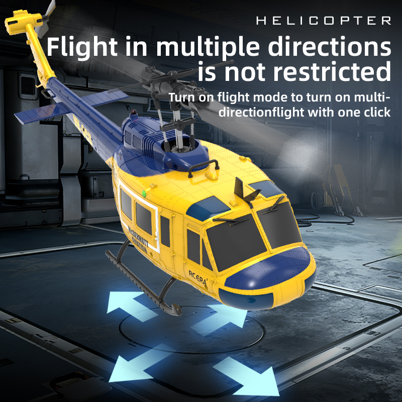 C032 RC Helicopter 2.4G 6-Aixs Gyroscope 6CH Altitude Hold Optical Flow Brushless Remote Control Helicopter Toys For Kid Adult
