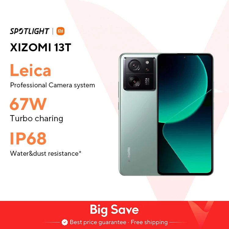 Versione globale Xiaomi 13T 5G Smartphone 144Hz AMOLED Displa 67W caricamento 50MP Leica Camera IP68 Water MTK Dimensity 8200 Ultra