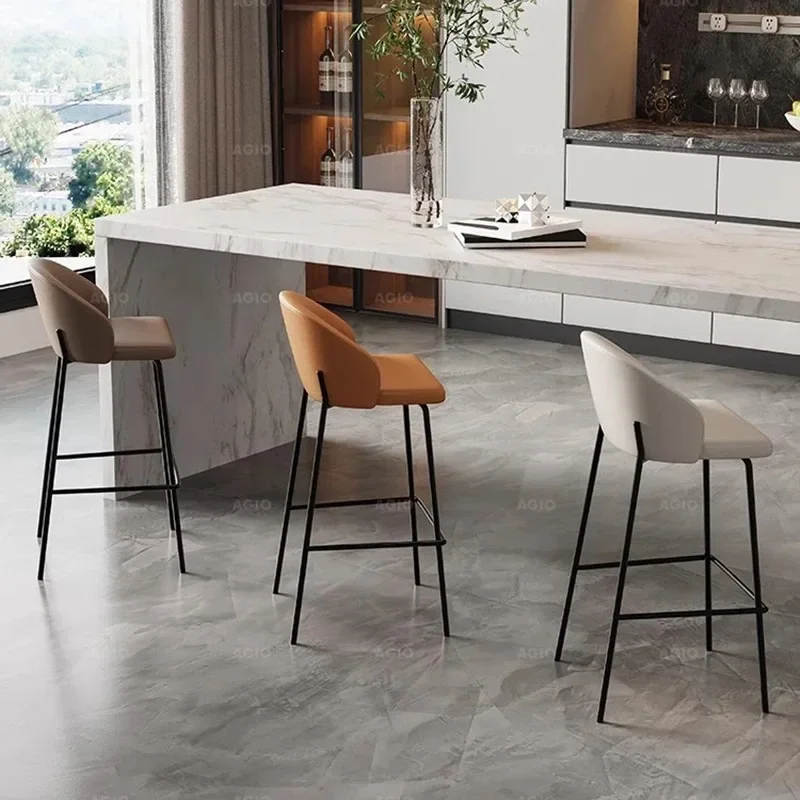 Designer โมเดิร์นเก้าอี้บาร์ห้องนอนหรูหรา Nordic เก้าอี้บาร์กลางแจ้งห้องครัว Make Up Sillas Para Barra De Cocina บ้านเฟอร์นิเจอร์