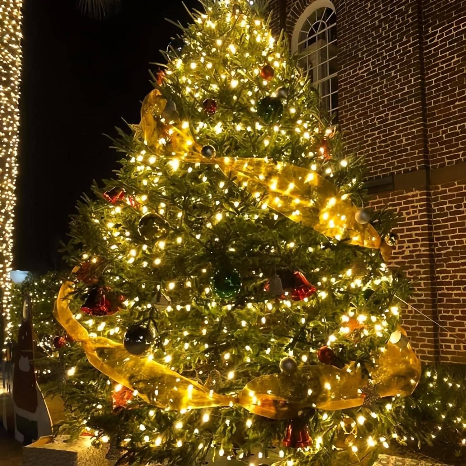 300LED Solar Christmas Lights Outdoor Waterproof 8 Modes Solar String Lights for Garden Xmas Decorations Starry Fairy Lights