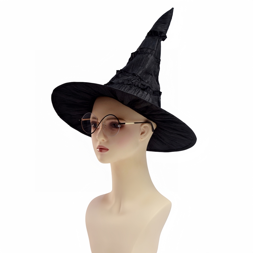 Sombrero de Cosplay de Elphaba malvado, gafas, disfraz de fantasía, disfraz para mujer, juego de rol, accesorios de Carnaval de Halloween