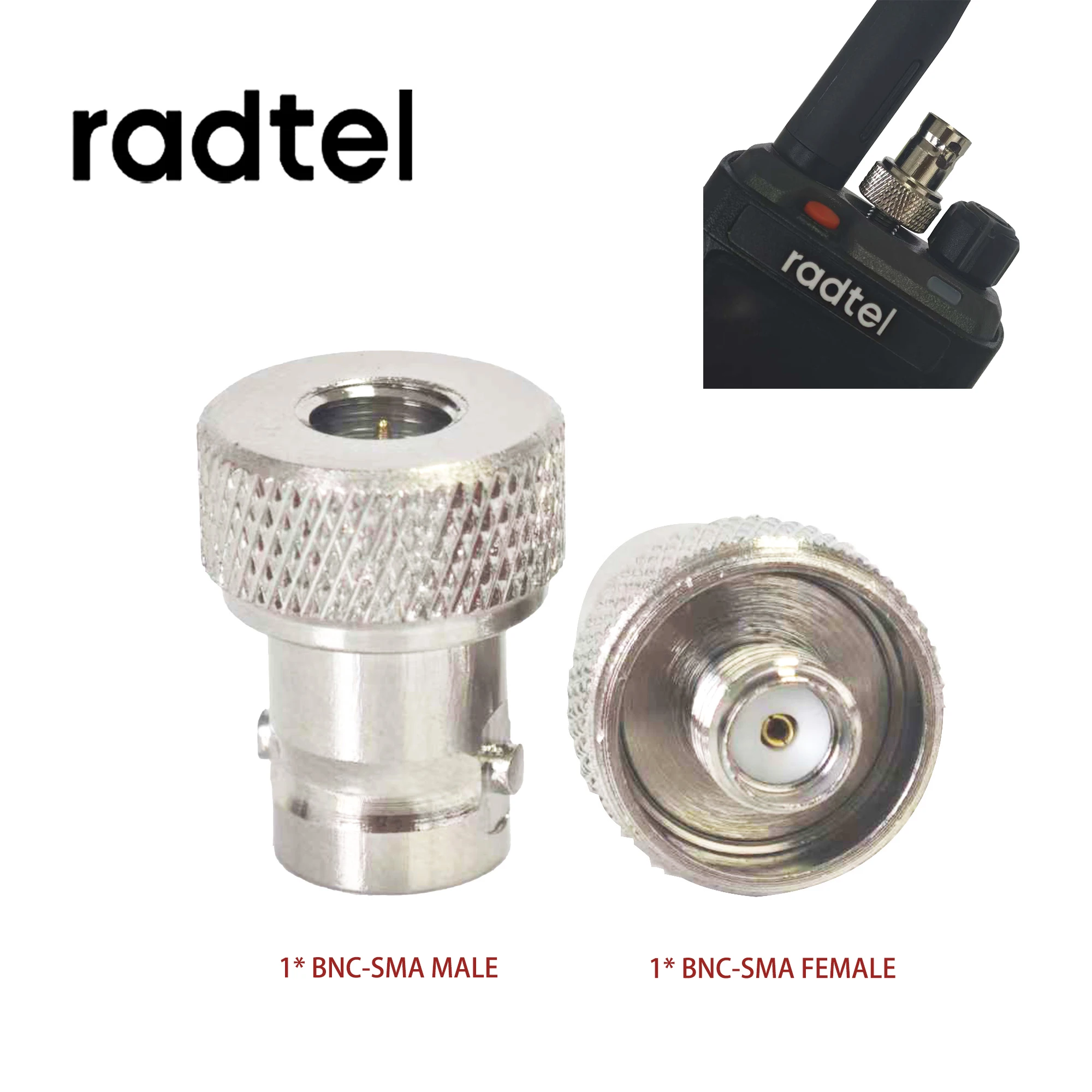 Adapter antenowy do Radtel RT-860 RT-880 RT-880G UV-98 Plus BNC-SMA i BNC-Female Walkie Talkie RF złącze Quansheng UV-K5 K6