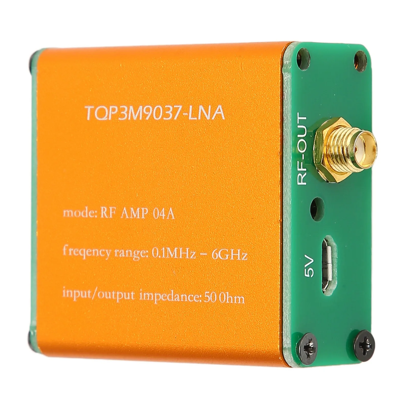 Amplificador RF 0,1 MHz-6 GHz amplificador de bajo ruido de banda completa profesional 20dB módulo preamplificador de potencia RF LNA de alta ganancia
