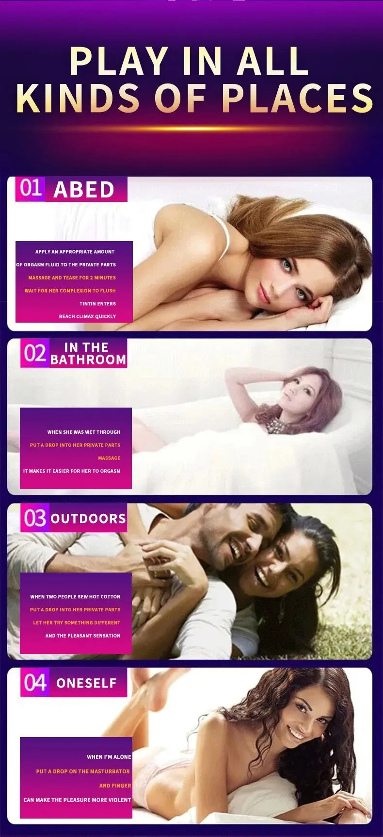 Lubrificantes Orgasmo Gel Mulheres Sexo Spray Massagem Óleo de Orgasmo