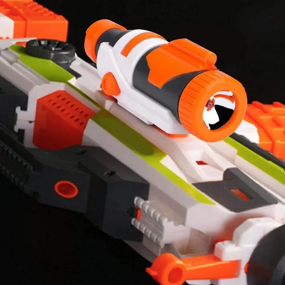 Universal ปืนของเล่นอุปกรณ์เสริมสําหรับ Nerf N-strike Elite Series Muffler หางสต็อกไฟฉายกระสุนของเล่นปืน Mosdified