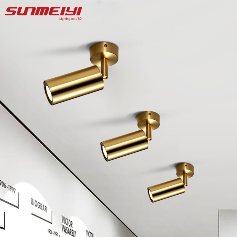 SUNMEIYI Goldene moderne Deckenleuchten, verstellbar, GU10-Glühbirnen, TV-Hintergrund, Wohnzimmer, Hotel, Büro, Club, Bar, Stoff-Deckenleuchte