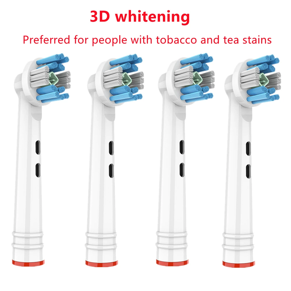 3D Whitning Bàn Chải Đánh Răng Điện Đầu Bàn Chải Thay Thế Cho Braun Oral B Đầu Bàn Chải Đánh Răng 4 Đầu Bàn Chải Đánh Răng Cho Oralb