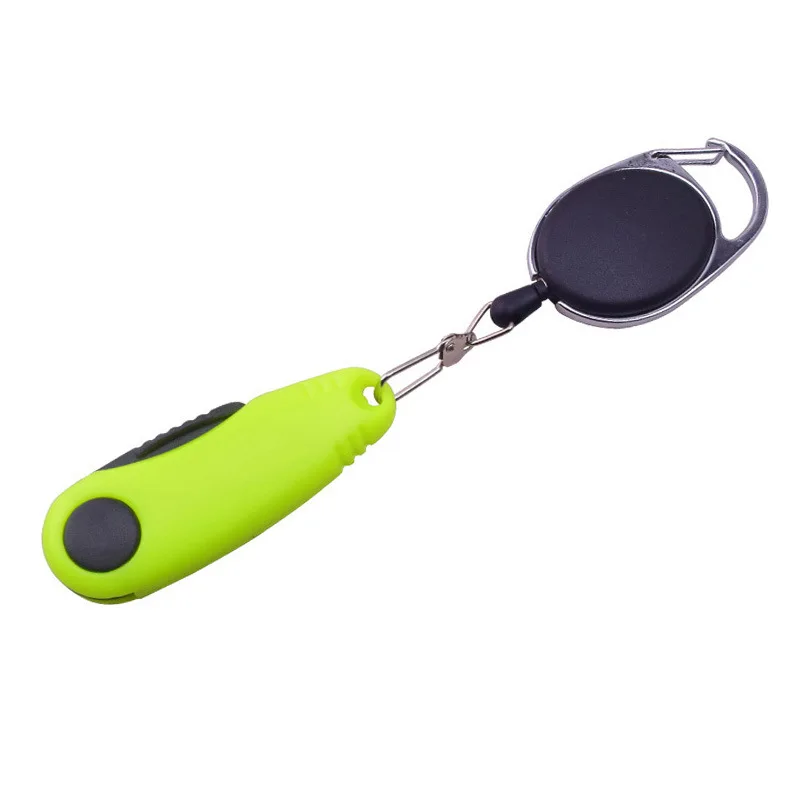 Cortadora de hilo de pescar plegable portátil, tijeras de pesca, cortadores de hilo, tijeras de pesca de acero inoxidable, aparejos de pesca