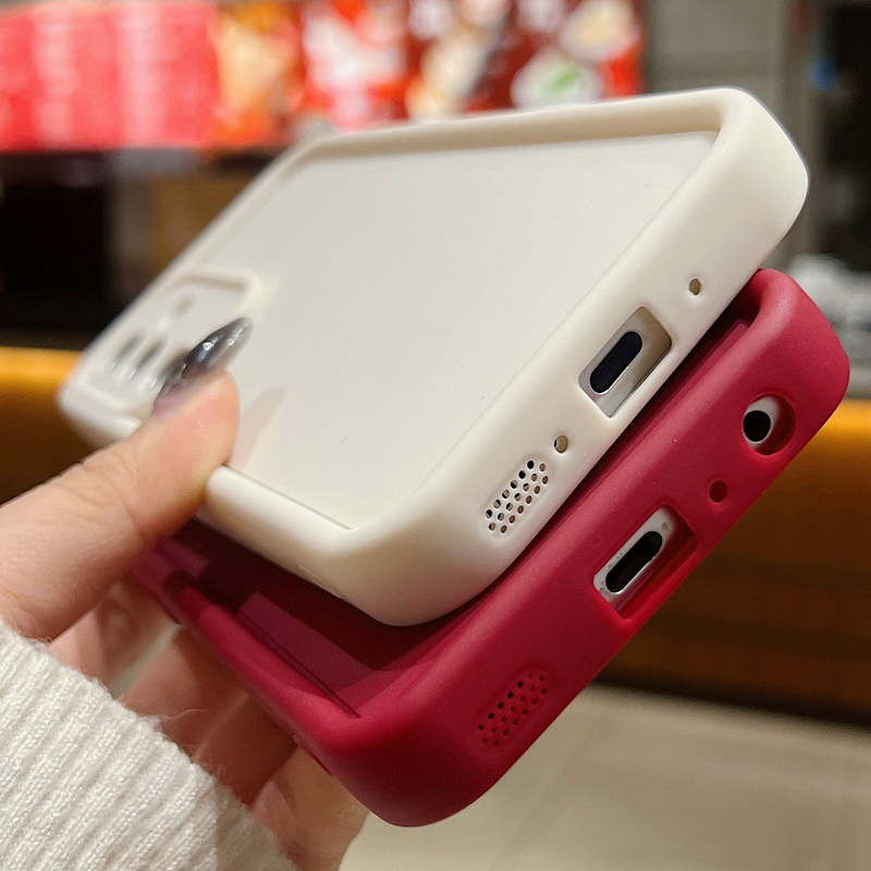 Funda de teléfono de Color caramelo para Samsung S25 S24 S23 S22 Ultra Plus S21 S24 FE A55 A34 A15 A35 A52 A53 A54 A16 5G funda de silicona suave