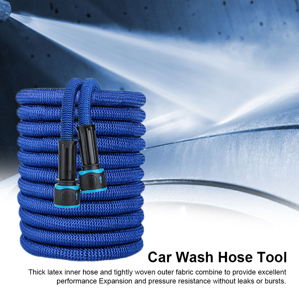Magic Watering Hose Flexible Expandable Garden Hose Reels Water Hose Pipe Car Wash Hose Quick Connector 25ft 50ft 75ft 100ft