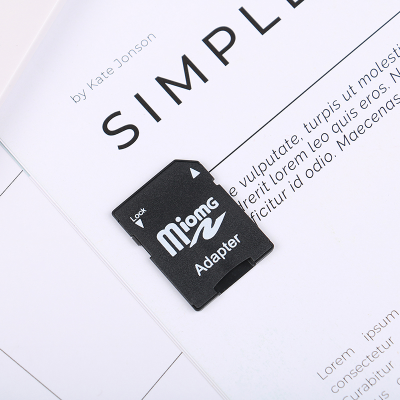 5 unidades Micro SD Trans Flash TF para SD SD HC conversor de adaptador de cartão de memória preto