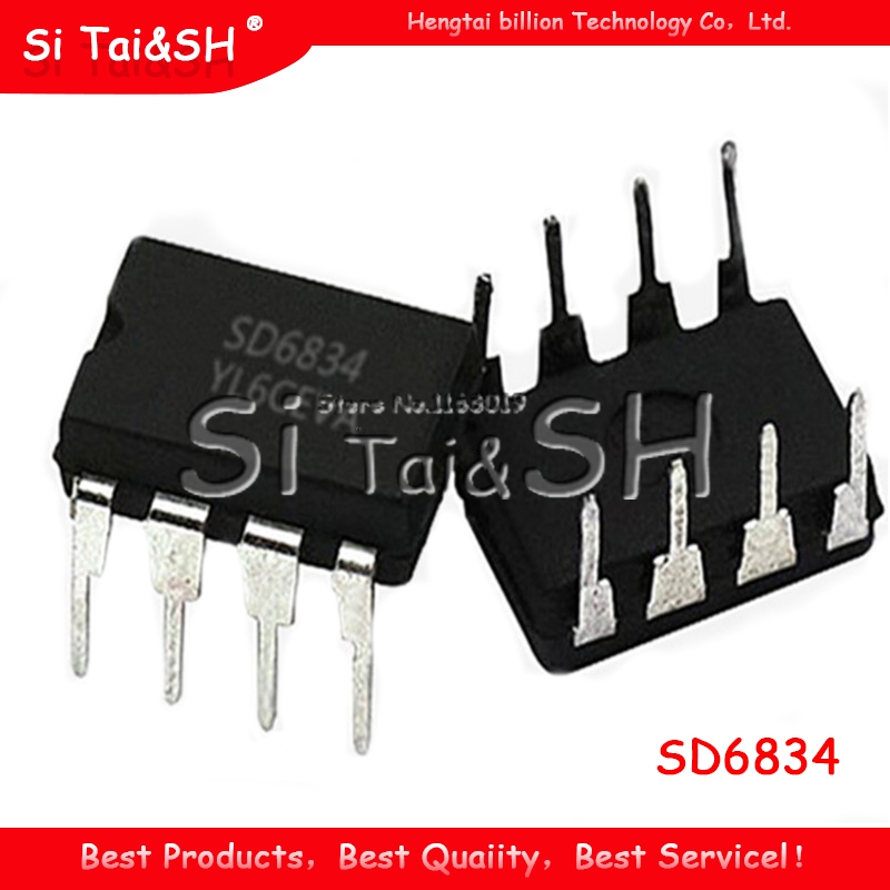 10 шт. SD6834 6834 черный пластиковый защитный чехол светодиодный жидкокристаллический контроль мощности