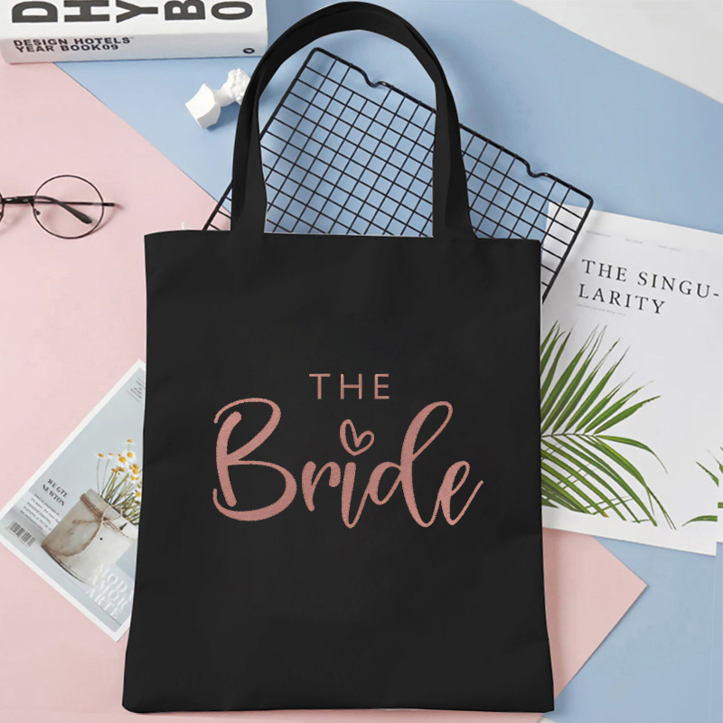 チーム花嫁グラフィックガールズシングル別れハンドバッグ独身パーティートートバッグ原宿ショッピングバッグ女性 EVJF ショルダーバッグ