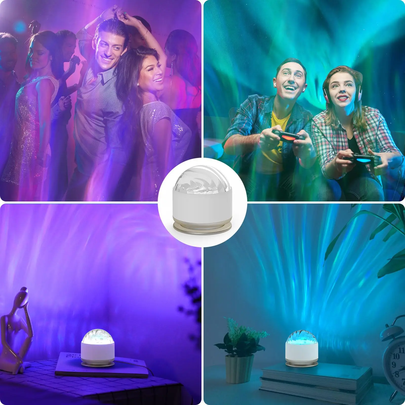 Northern Lights Projector 16 Color Aurora Night Light Projector for Bedroom USB Remote Galaxy Projector for Playroom Kids Room