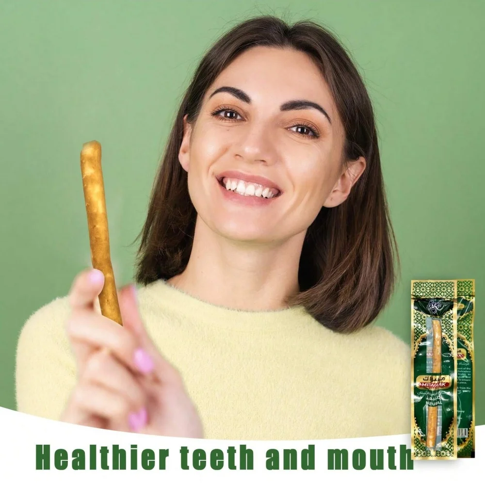 천연 Miswak 칫솔 진공 밀봉 천연 풍미 건강한 잇몸을위한 전통적인 칫솔 스틱 치아 신선한 호흡 선물