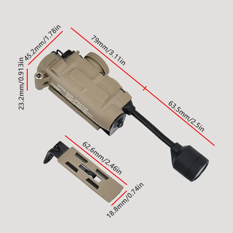 Sidewinder Kopf Lampe Taktische Helm Strobe Licht Rot Grün Blau Weiß IR Licht LED Strobe IFF Outdoor Jagd Hilfs Beleuchtung