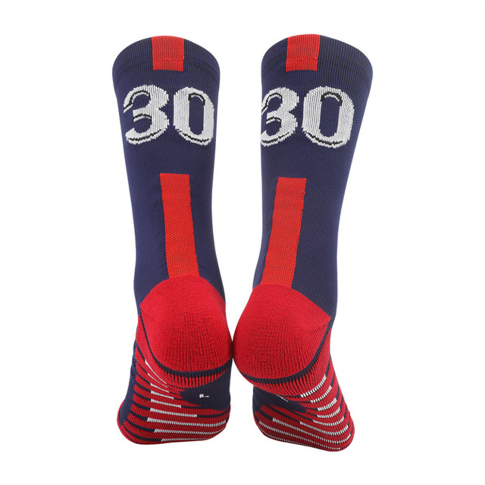 Amarillo Número 10 # 7 # Calcetines de fútbol para niños Calcetines cortos deportivos de fútbol para hombres azules Correr al aire libre Secado rápido Transpirable Antideslizante