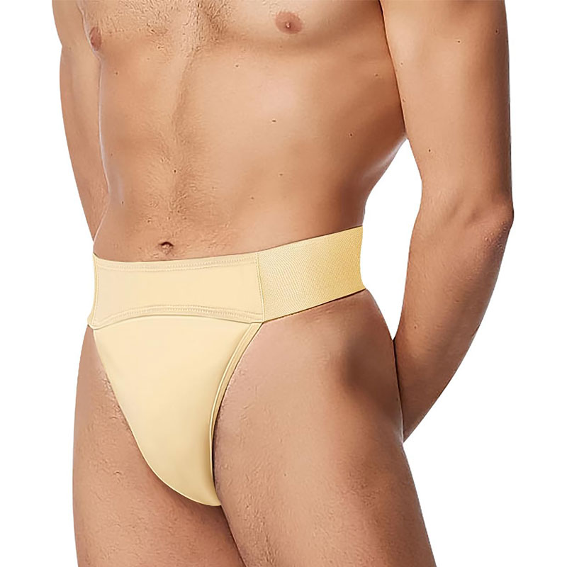 Men's Perfect Support Dance thong for Men Gymnastics with Wide Elastic Waistband and Double Layered Lining Ballet Underwear