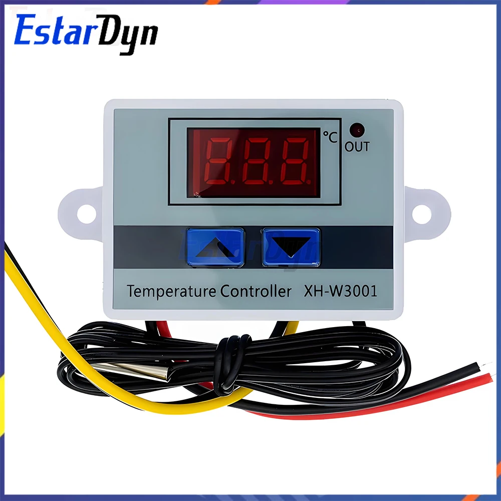 Regolatore di temperatura digitale per microcomputer XH-W3001, interruttore elettronico intelligente di controllo della temperatura, display digitale