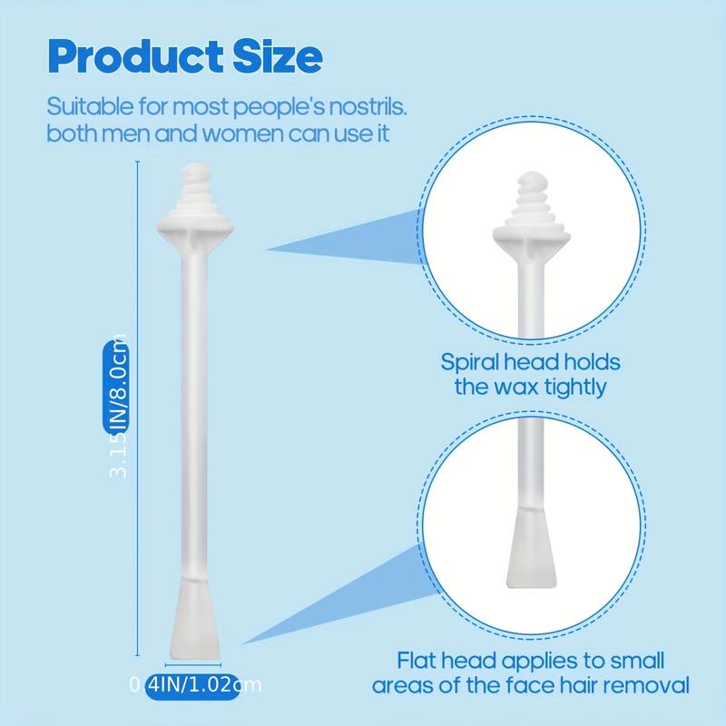 100/60/40/10PCS Nose Wax Sticks Nose Wax Applicators For Painless Nose Hair Removal Tool Wax Accessories Beeswax Safe No Wax