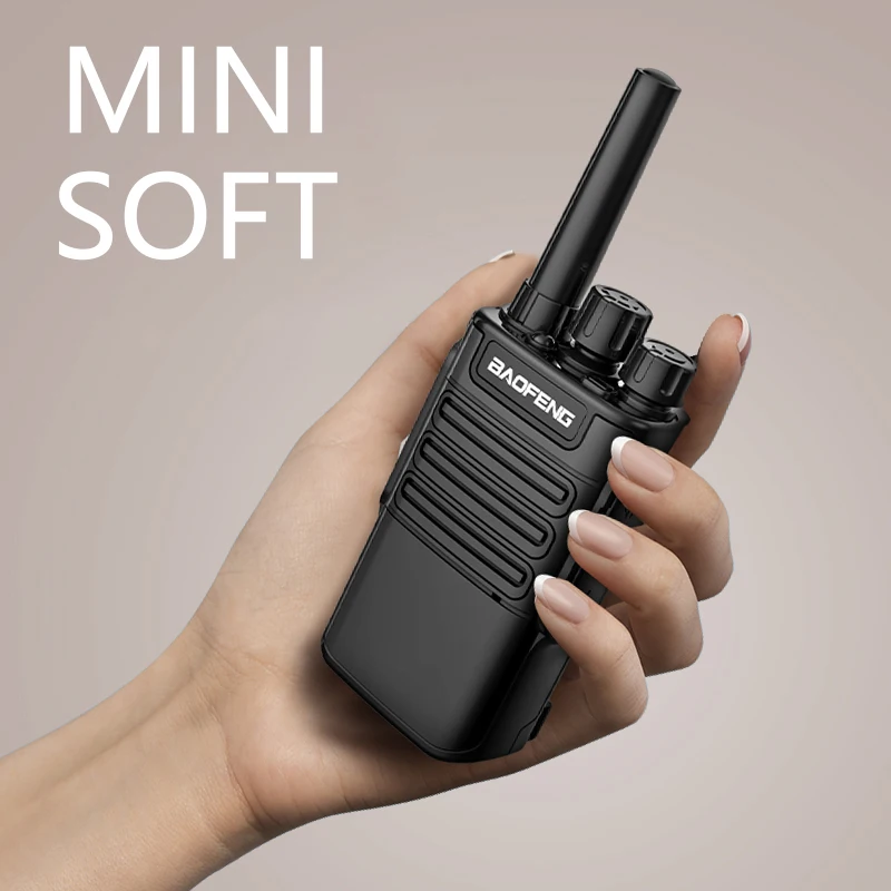 2PCS Baofeng Mini Walkie Talkie BF-V8 Long Range UHF Large Capacity Transceiver Two Way Ham Radio For Restaurant Hotel