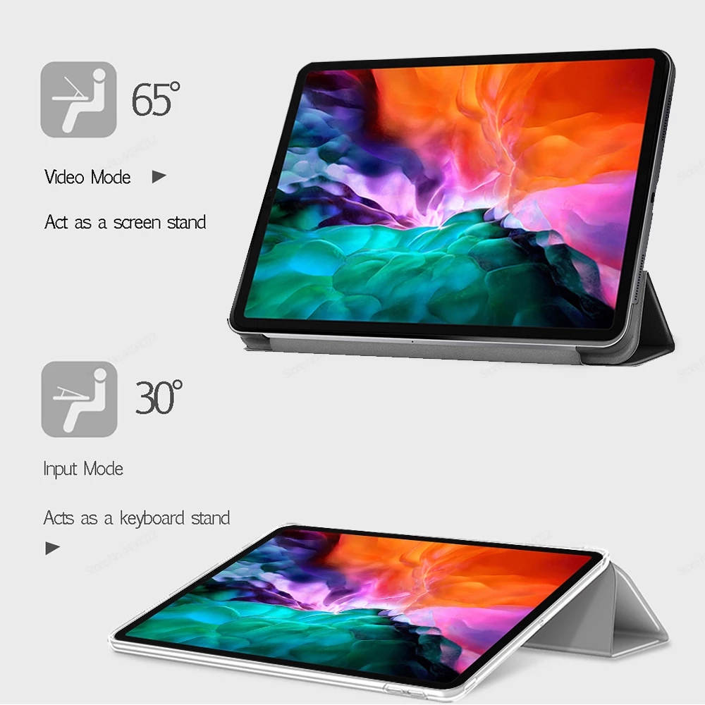 Étui pour Apple iPad Mini 1 2 3 4 5 6e génération 7.9 "8.3" 2019 2021, housse de protection intelligente pour tablette à rabat A2569 A1600 A2125