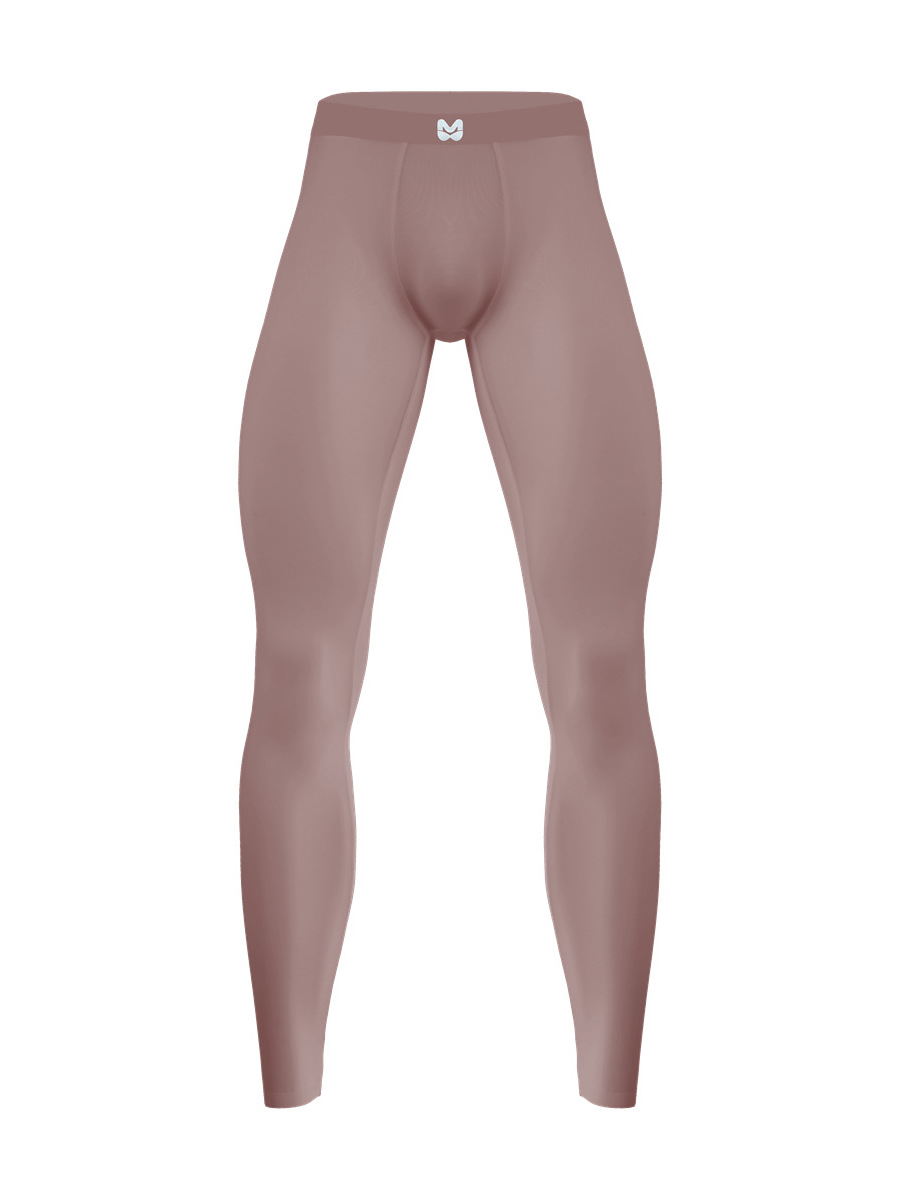 アイスシルクヌードヨガパンツ夏薄いメンズシームレス超薄型レギンス通気性エクササイズフィットネスタイトな弾性パンツ UMFD