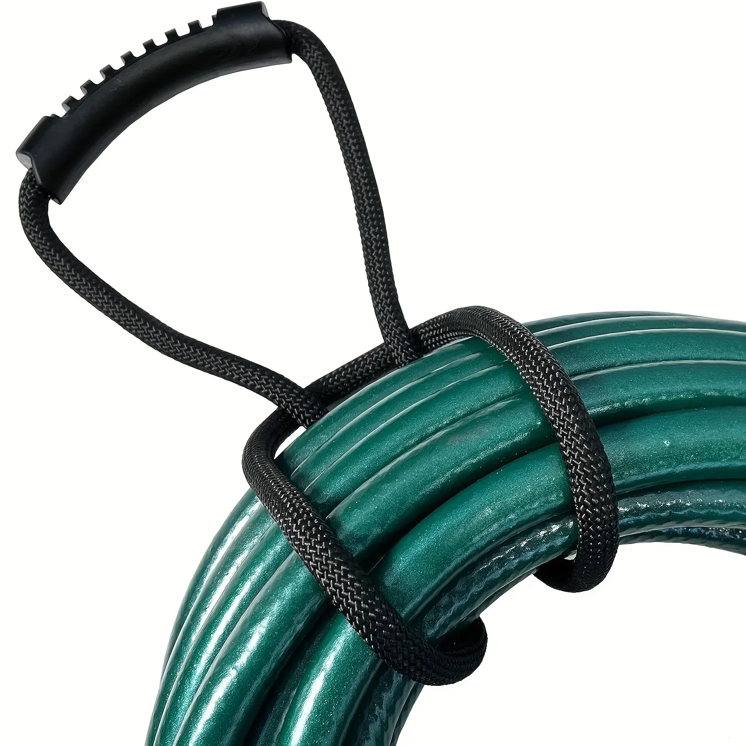 Storage Strap Heavy-Duty Hook and Loop Cord Carrying Strap, Hanger, and Organizer with Handle for Pool Hoses Garden Hoses Cables
