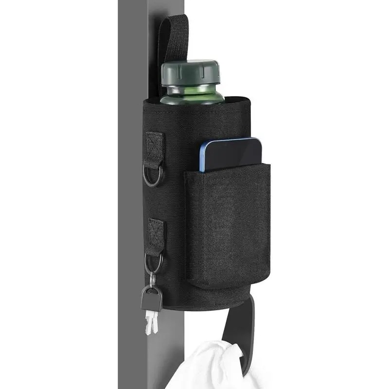 Saco de garrafa de água de ginásio magnético antiderrapante saco de estilingue de ginásio magnético portátil suporte de garrafa de água para acessórios de ginásio