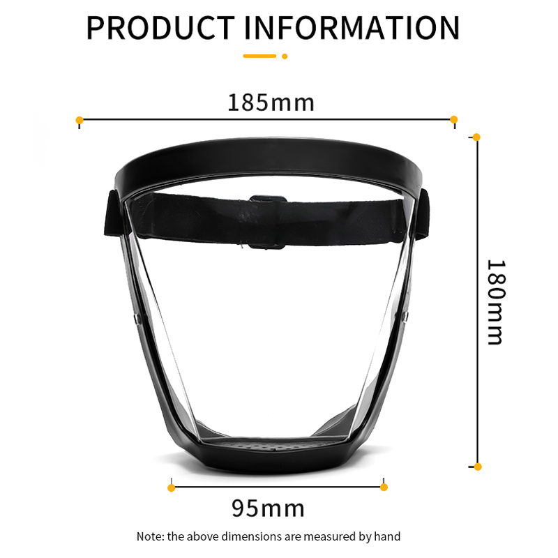 Protector Facial completo transparente para cocina, gafas de seguridad con cubierta antiniebla para la cabeza, a prueba de salpicaduras de aceite para el hogar